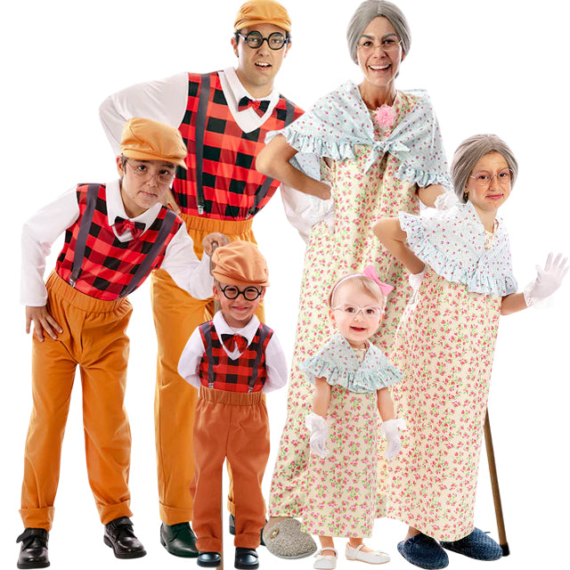 Disfraces Ancianitos para grupos y familias