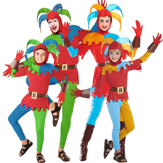 Gruppe von Mehrfarbige Harlekine