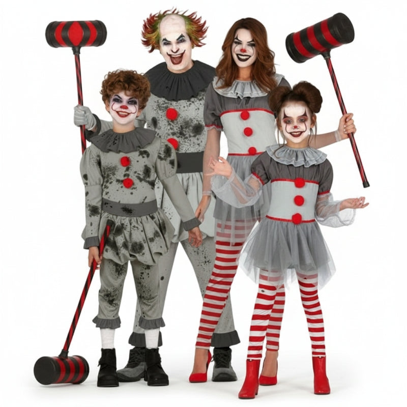 Gruppe von Horrorclowns