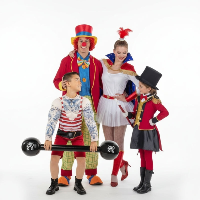 Gruppe von Zirkusfiguren