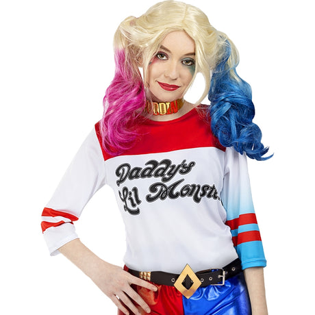 Disfraz de Chaqueta Harley Quinn de Suicide Squad para mujer Bis