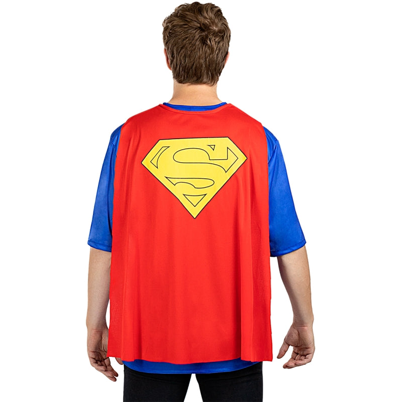 Disfraz de Camiseta con Capa Superman para hombre Espalda