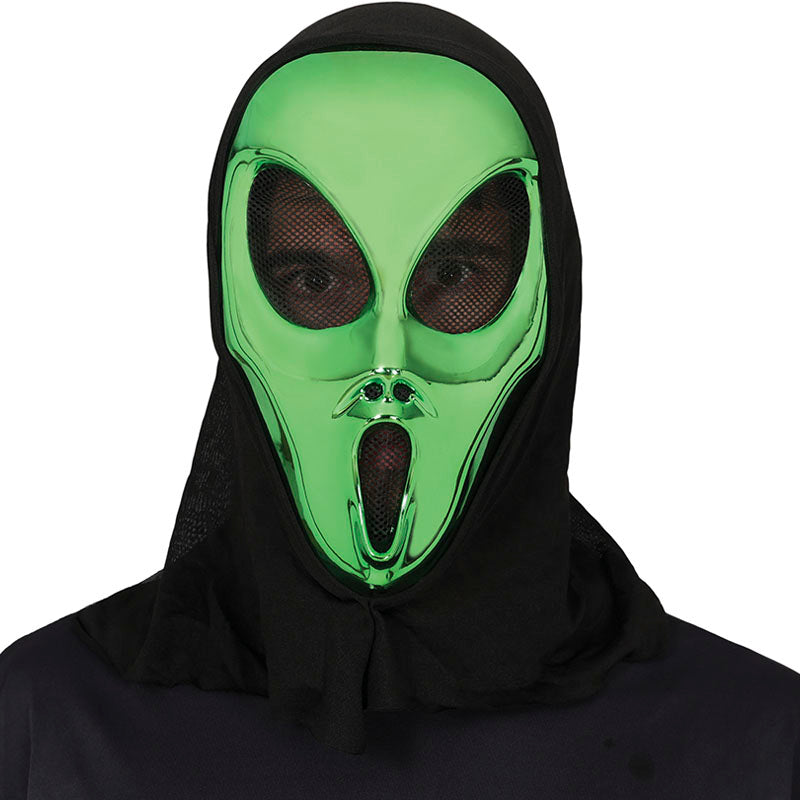 Máscara Alienígena con capucha pvc