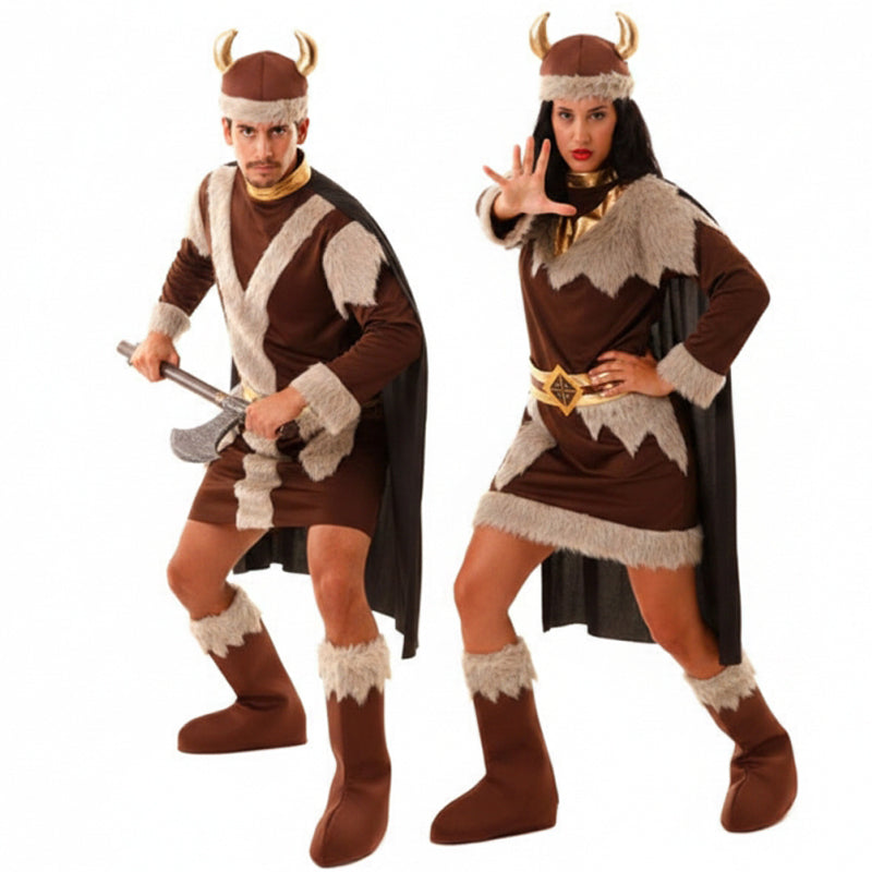 Wikinger Paarkostüm für Erwachsene