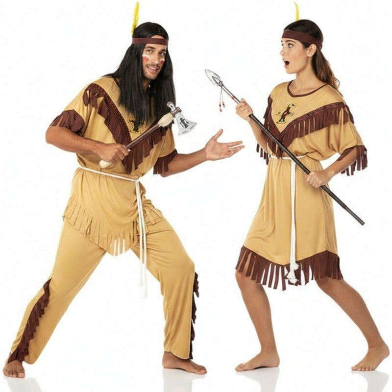 Indianer Paarkostüm für Erwachsene