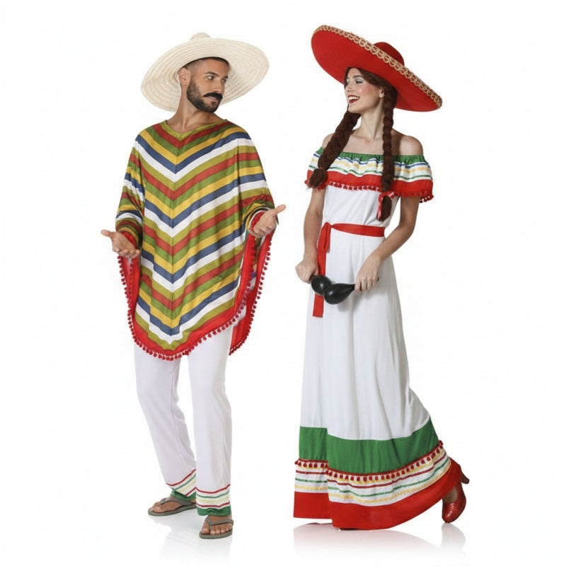 Mexikaner Paarkostüm für Erwachsene