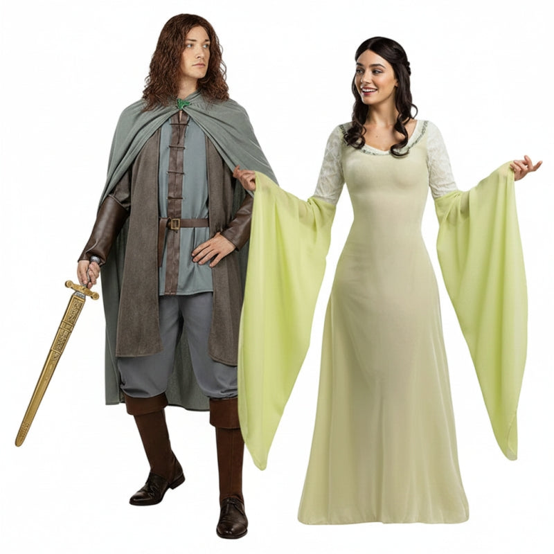 Aragorn und Arwen Der Herr der Ringe Kostüm Set