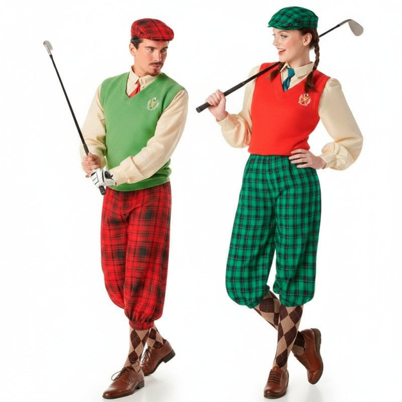 Golfspieler Paarkostüm für Erwachsene