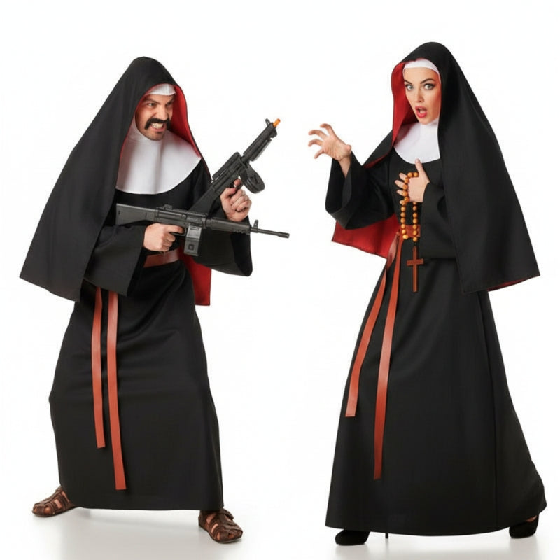 Klosterschwestern Paarkostüm für Erwachsene