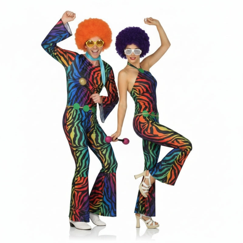 Retro-Disco Paarkostüm für Erwachsene
