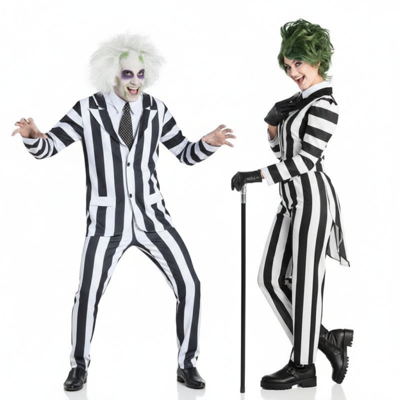 Beetlejuice Paarkostüm für Erwachsene