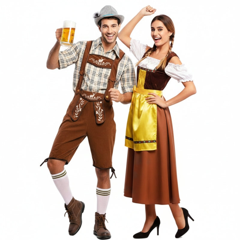Deutsche Oktoberfest-Bayern Paarkostüm für Erwachsene