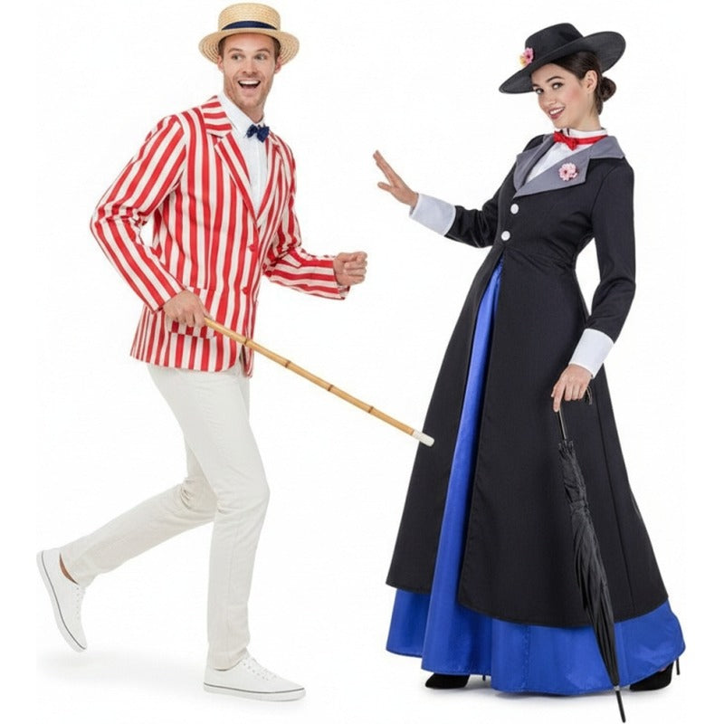 Bert und Mary Poppins Paarkostüm für Erwachsene