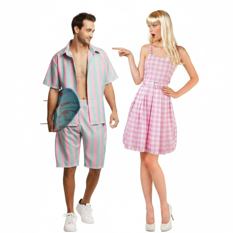 Barbie und Ken Paarkostüm für Erwachsene