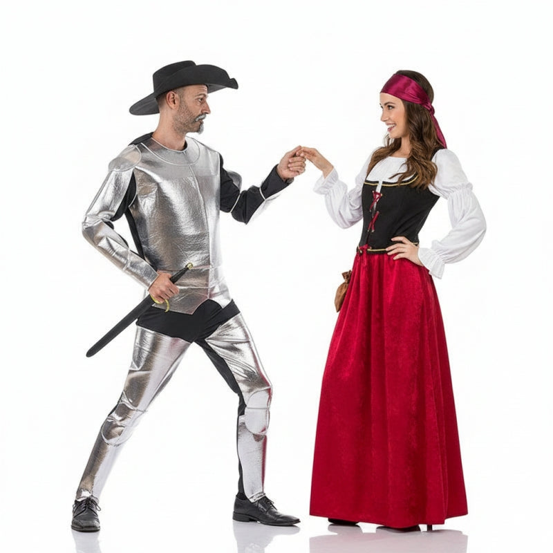 Don Quixote und Dulcinea Paarkostüm für Erwachsene