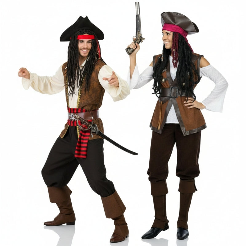 Piraten der Karibik Paarkostüm für Erwachsene