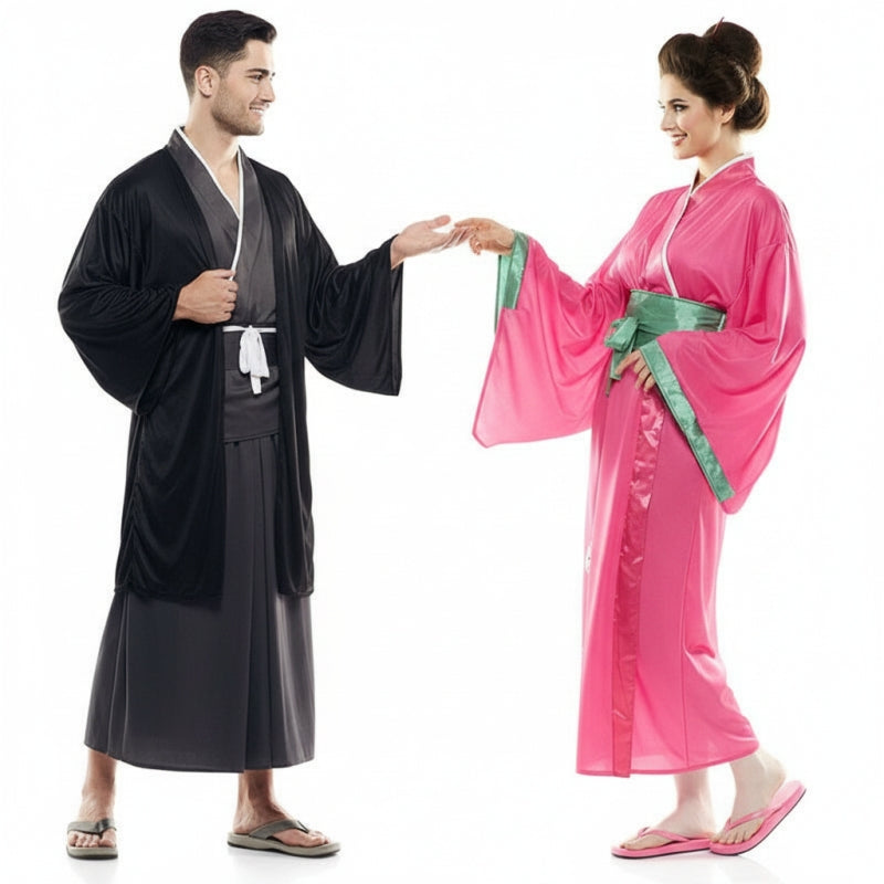 Japanisch Paarkostüm für Erwachsene