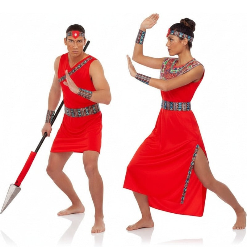 Maasai-Stamm-Krieger Paarkostüm für Erwachsene