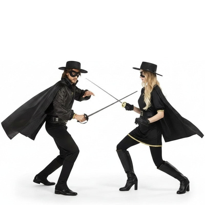 Zorro Banditen Paarkostüm für Erwachsene