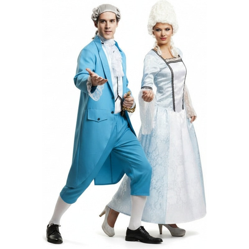 Ritter und Lady Versailles Paarkostüm für Erwachsene