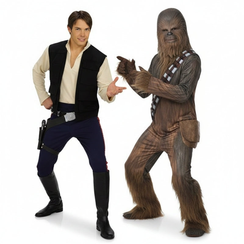 Chewbacca und Han Solo Paarkostüm für Erwachsene