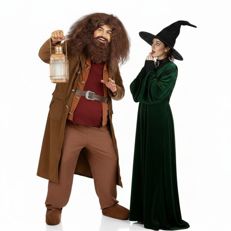 Hagrid und McGonagall aus Hogwarts Paarkostüm für Erwachsene
