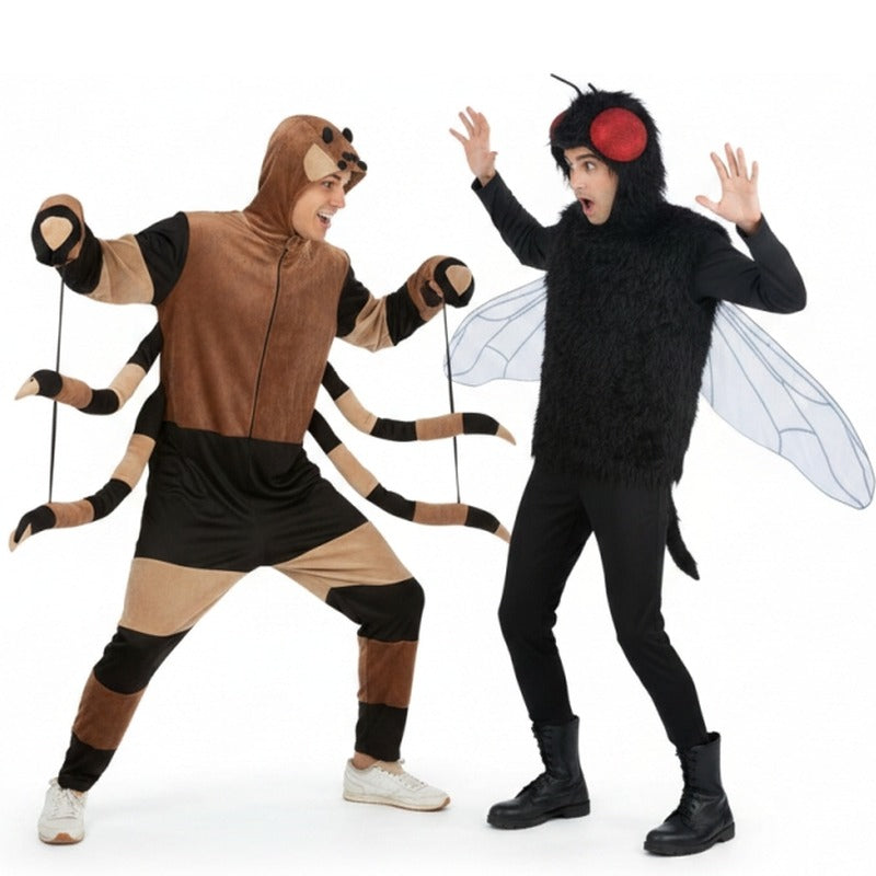 Spinne und Fliege Paarkostüm für Erwachsene