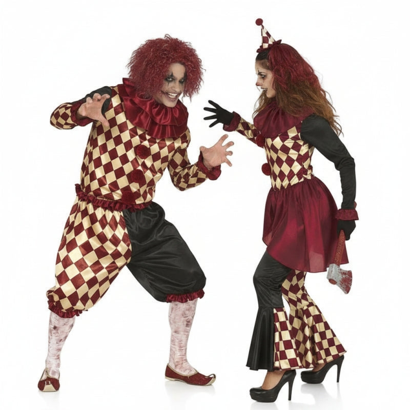 Terror-Clowns Paarkostüm für Erwachsene