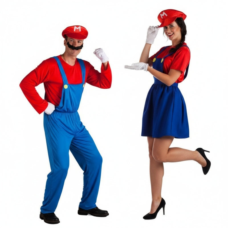 Super Mario Bros Paarkostüm für Erwachsene