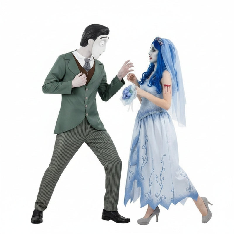 Emily und Victor Van Dort Paarkostüm für Erwachsene