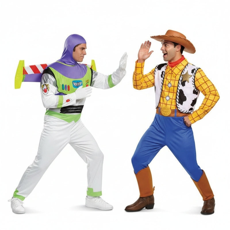 Buzz Lightyear und Woody aus Toy Stor Paarkostüm für Erwachsene