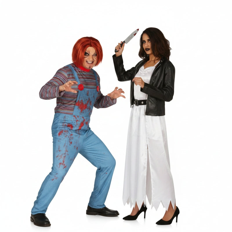 Freund Chucky und Freundin Tiffany Paarkostüm für Erwachsene
