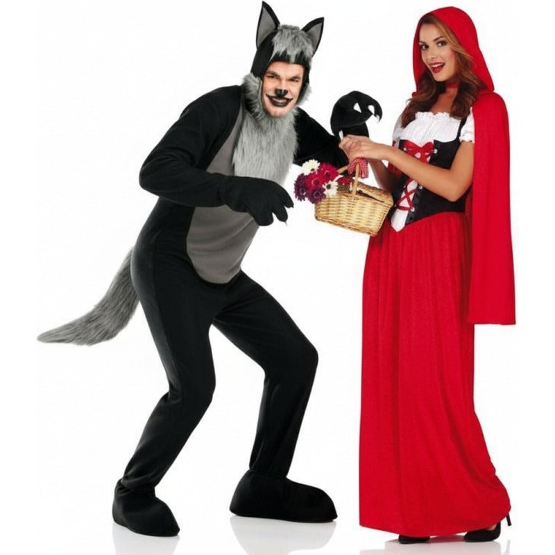 Rotkäppchen und der große böse Wolf Paarkostüm für Erwachsene