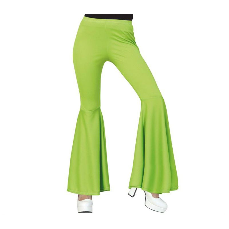 Pantalón de disfraz Acampanado Verde para mujer
