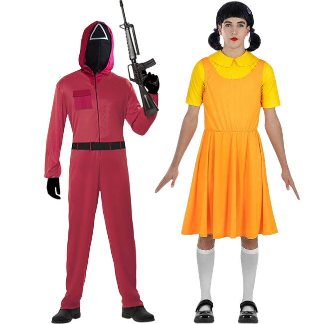 Squid Game-Spieler Paarkostüm für Erwachsene