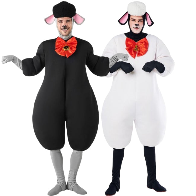 Pareja de Ovejas Black and White