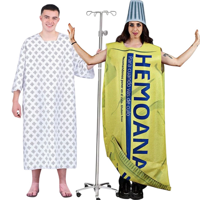 Paciente y Hemoanal para disfrazarte en pareja