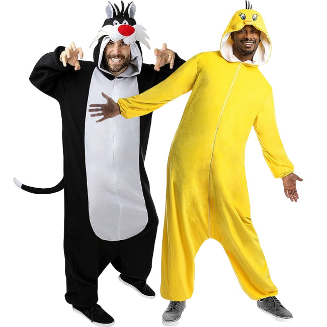 Pareja de Silvestre y Piolín de Looney Tunes