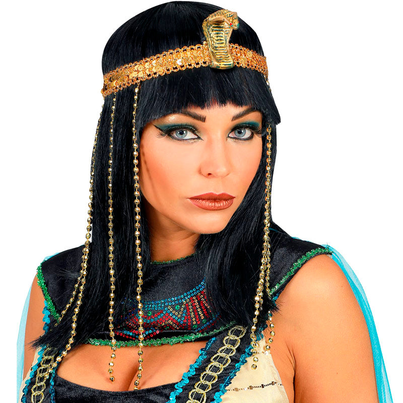 Peluca Emperatriz Egipcia con cinta