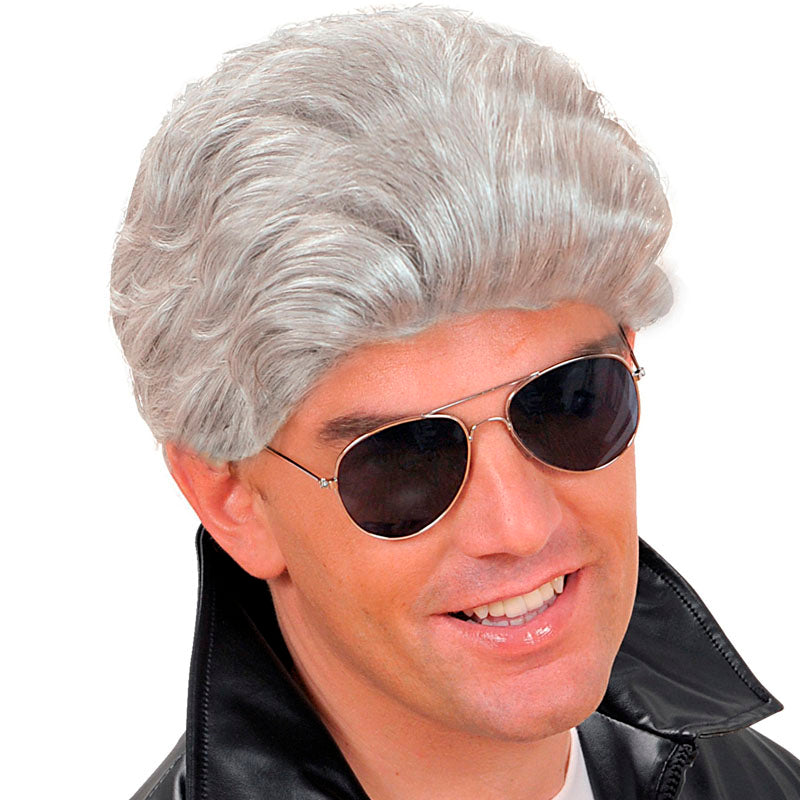 Peluca Greaser gris
