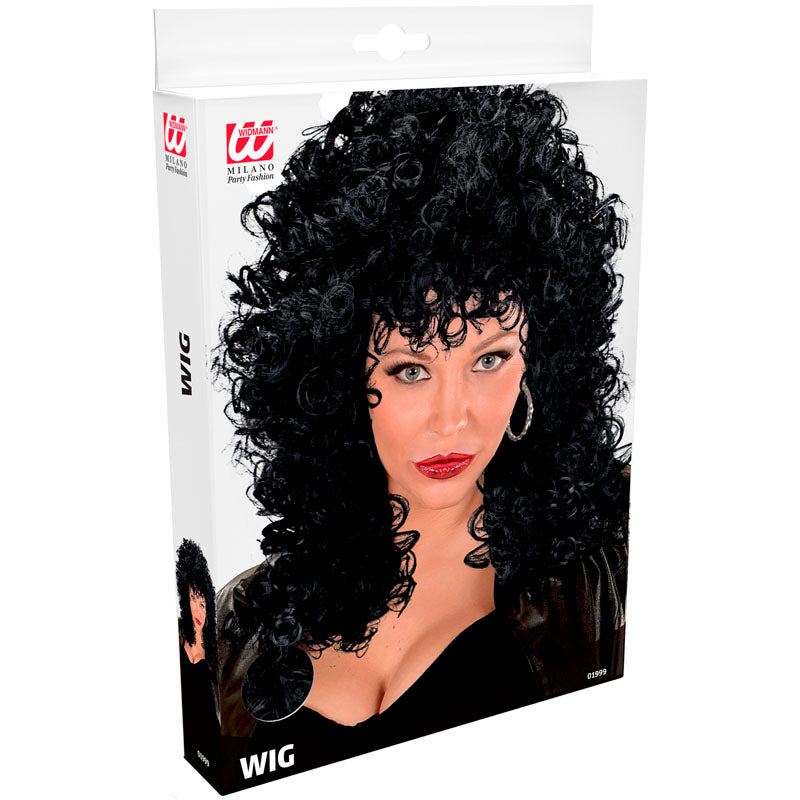 Peluca Rizada negra Eleonore Grease Packaging