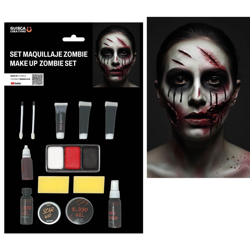 Set Maquillaje Zombie Completo