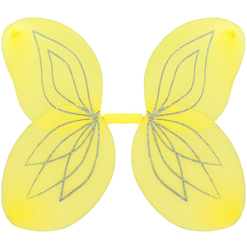 Alas con purpurina amarilla