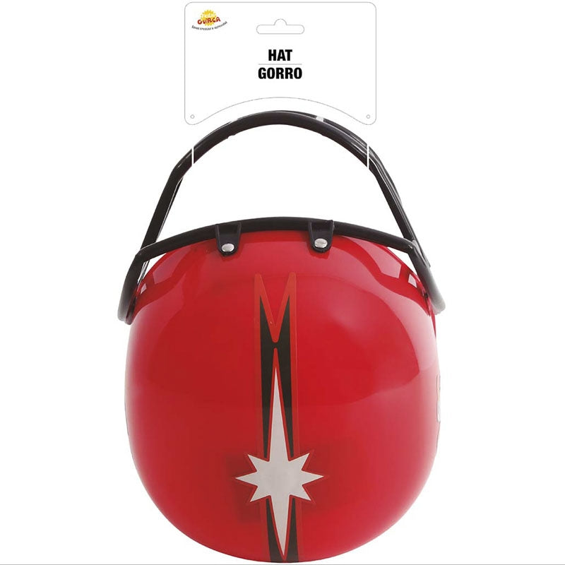 Casco rojo de fútbol americano packaging