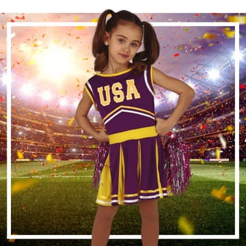 Sport und Cheerleader Kostüme für Mädchen