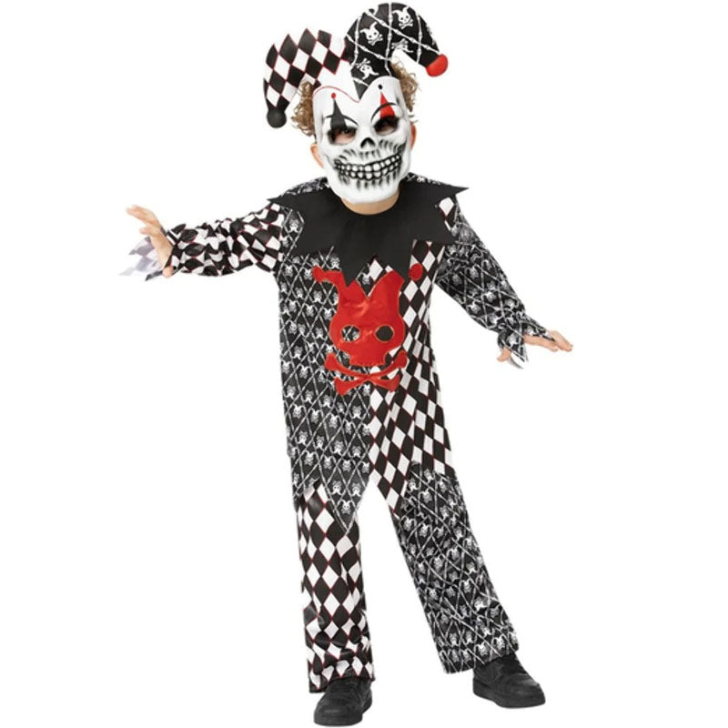 Disfraz de Bufón Asesino para niño Perfil