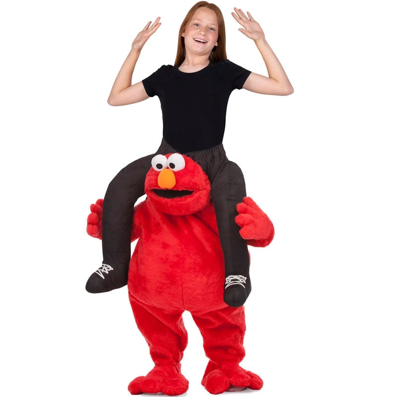 Disfraz de Elmo a hombros Barrio Sésamo para niños