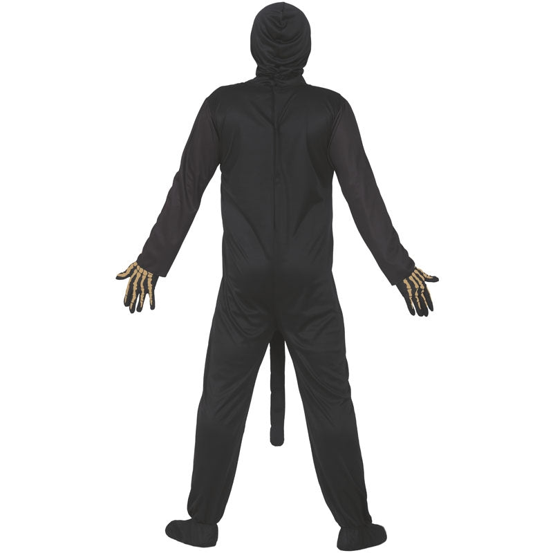 Disfraz de Esqueleto bien dotado para hombre espalda