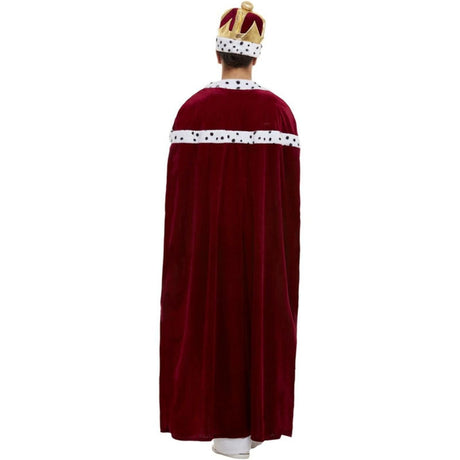 Disfraz de Freddie Mercury con capa real para hombre espalda