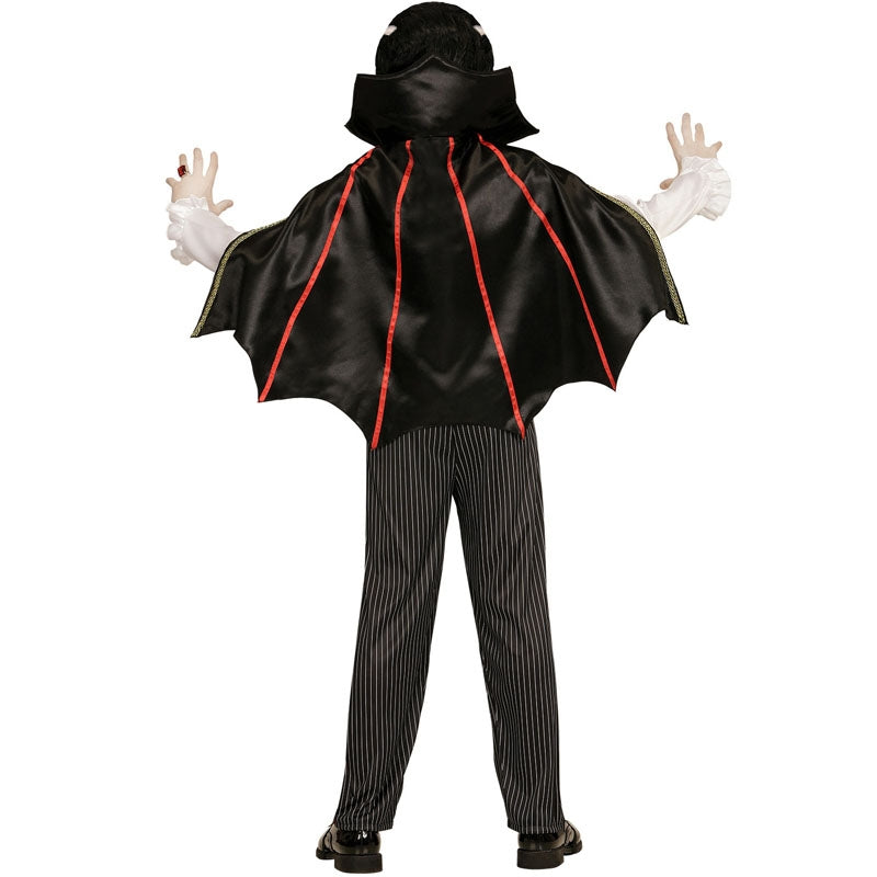 Disfraz de Lord Vampiro para niño Espalda